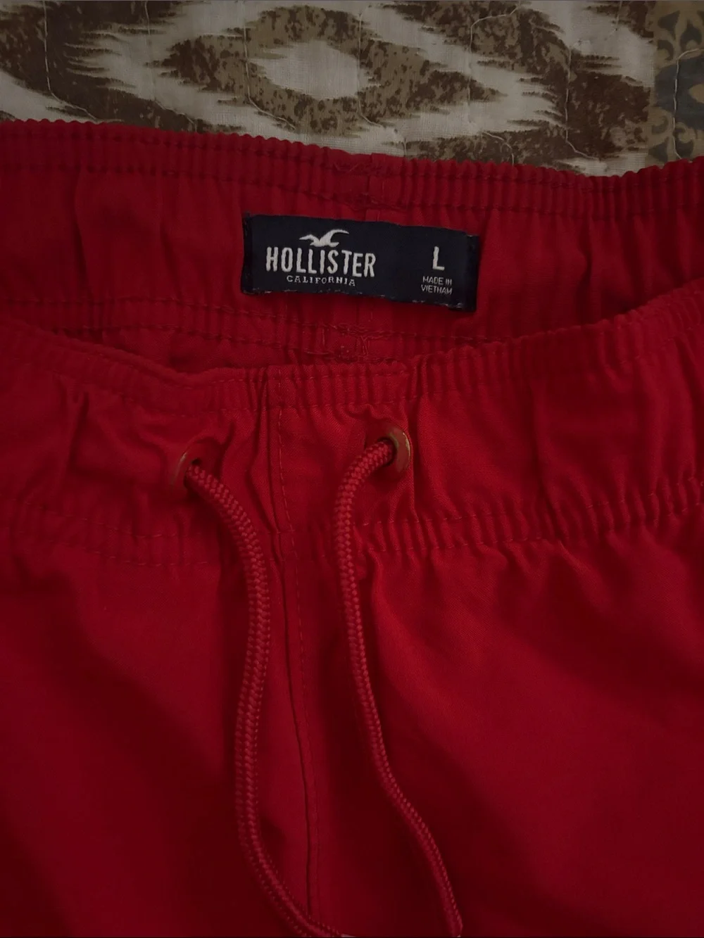Hollister Bright Red Men’s Swim Trunks